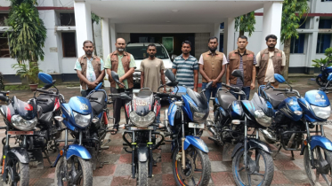 জামালপুরে মোটরসাইকেল চোর চক্রের ৯ সদস্য গ্রেফতার, উদ্ধার ১১ বাইক